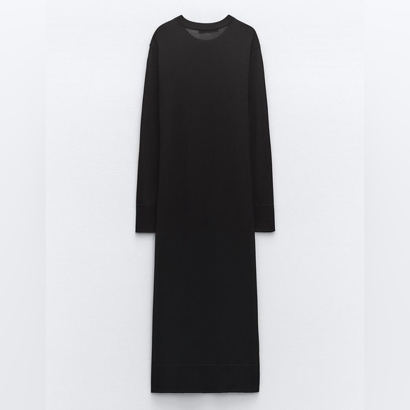 ZARA LONG KNIT DRESS - Picture 6 of 10